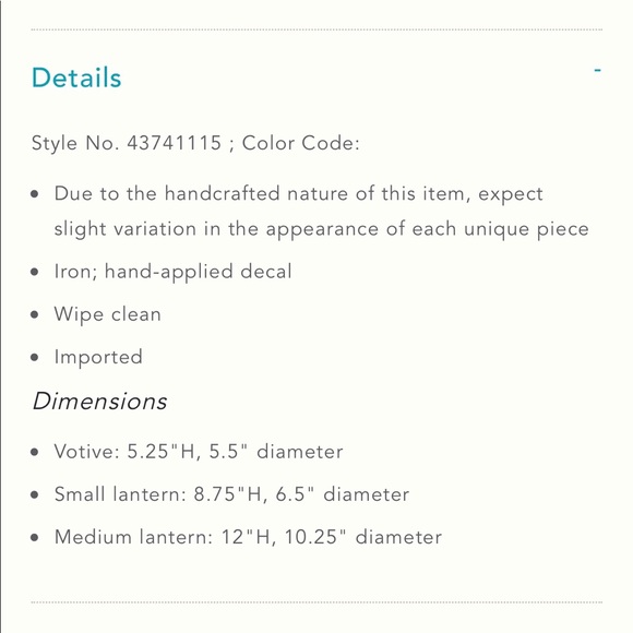 Anthropologie Candleholders/votives (8) - Picture 2 of 5